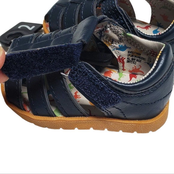 8NWT Wonder Nation Baby Boy Fisherman Sandal Navy Size 2 - Picture 8 of 11